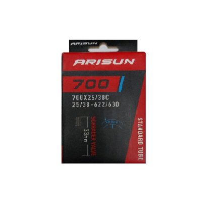 Cámara Arisun 700X25/38c Válvula De Auto 33mm